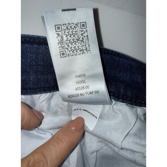 True Religion Rocco Jeans Men's W32x34 Relaxed Skinny Dark Wash Denim 1D - Picture 7 of 8